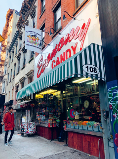 Colorful storefront of Economy Candy