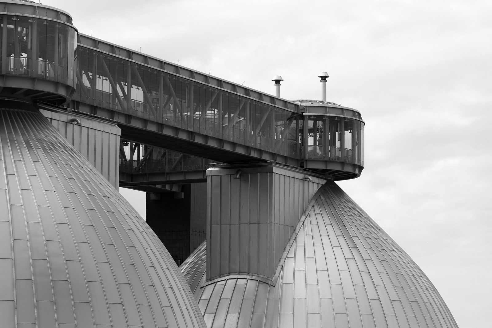 The digester eggs at the Newtown Creek plant