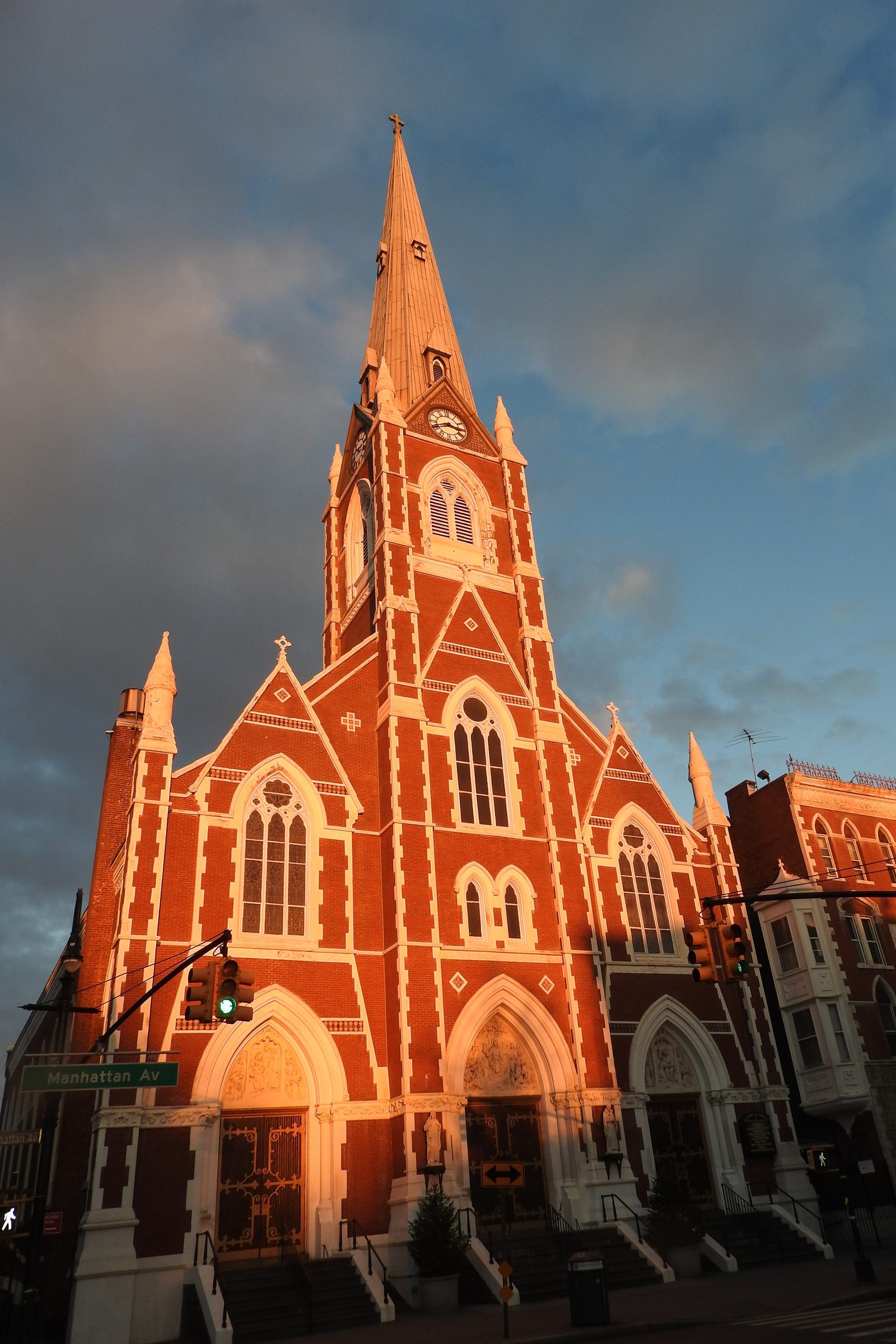St Anthony of Padua from Milton Street at golden hour