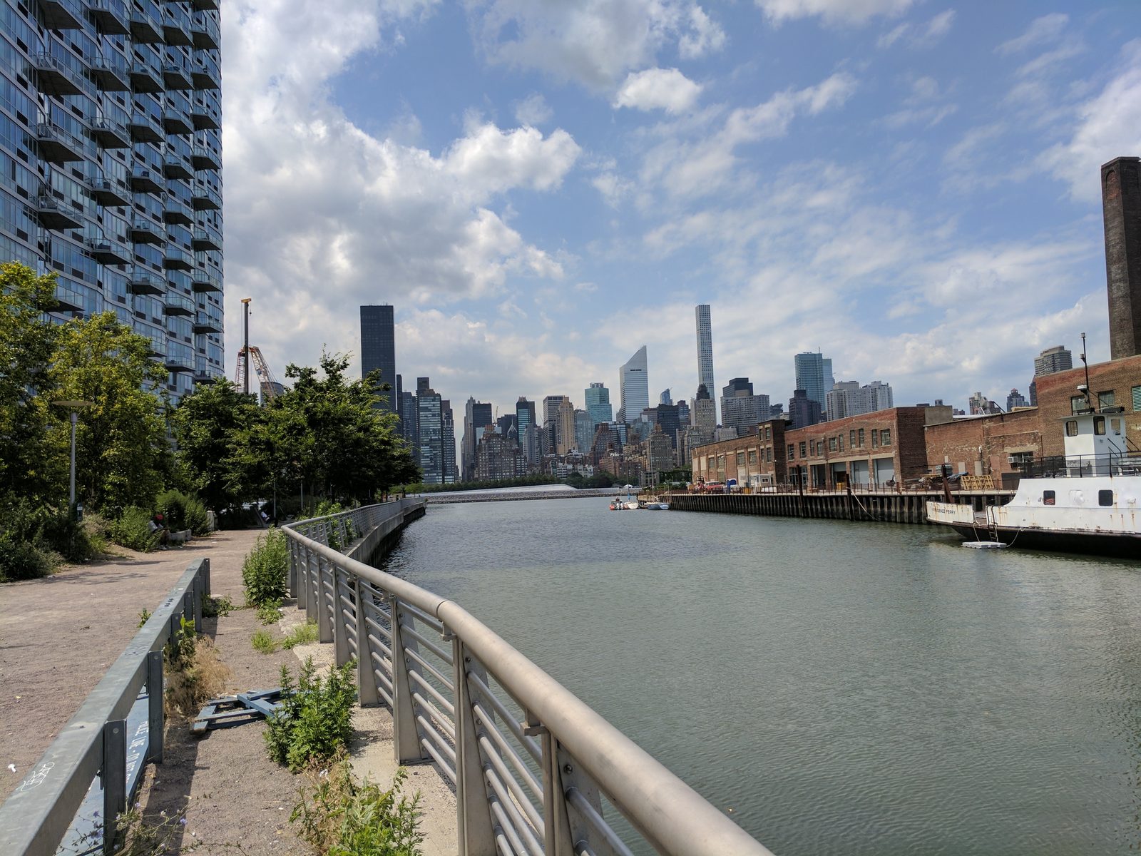 Anable Basin looking toward Manhattan