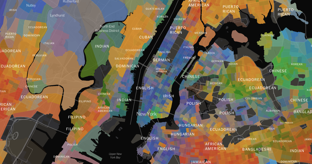 The American Mosaic ancestry map