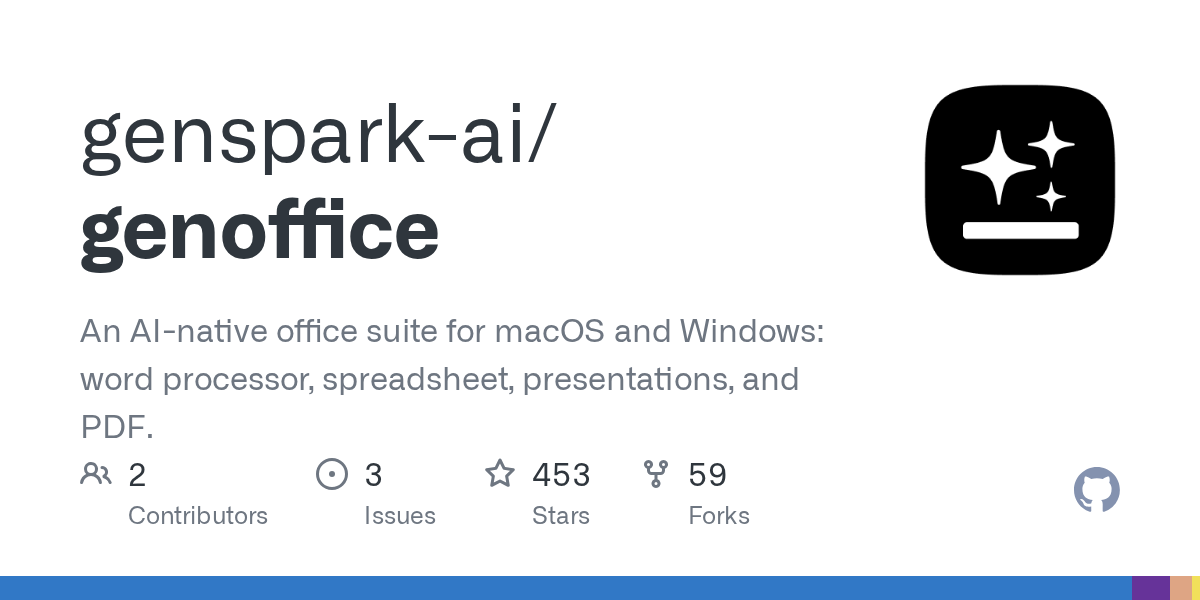 genspark-ai/genoffice repo preview