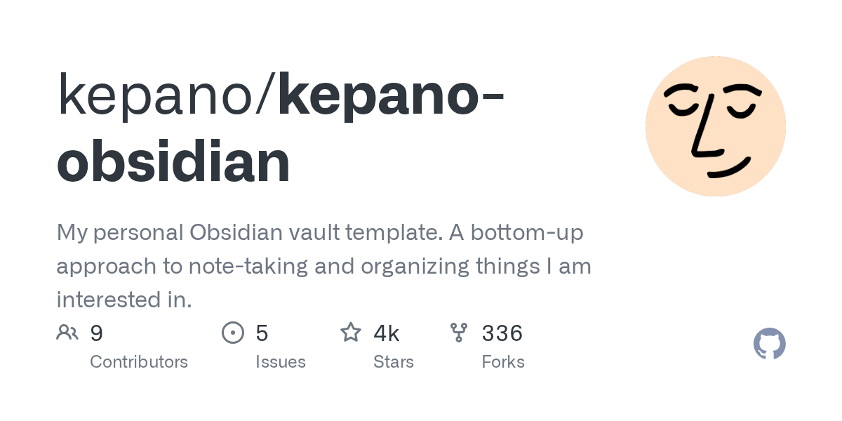 kepano-obsidian repo preview