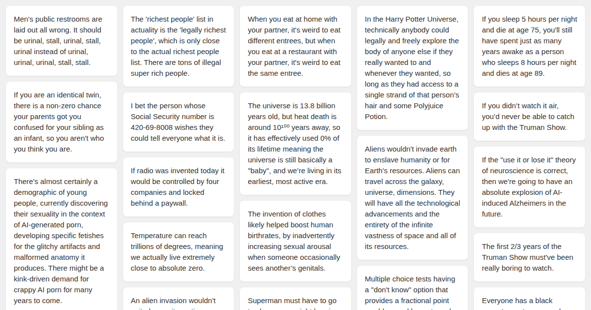 Pretext masonry demo laid out without CSS