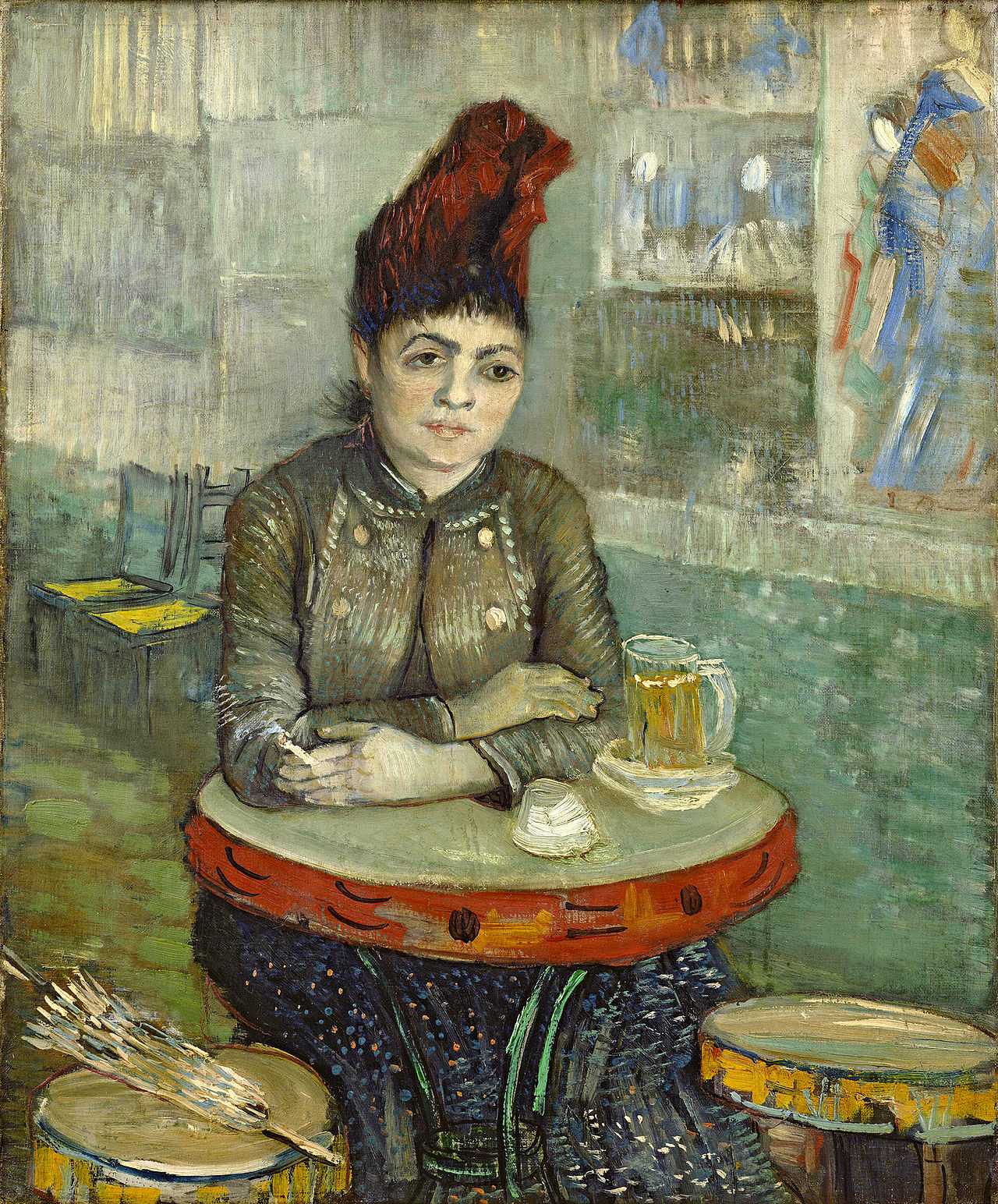 In the cafe, Agostina Segatori in Le Tambourin, 1887