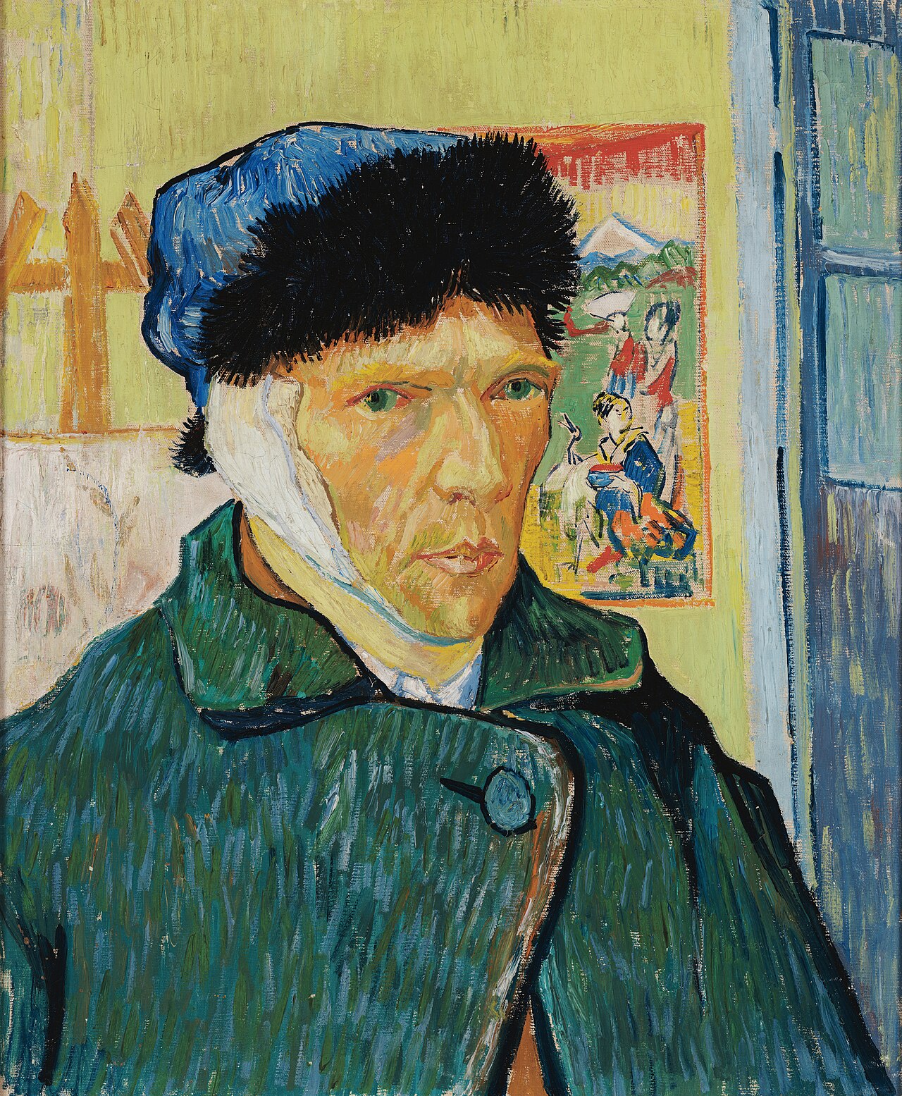 Self-portrait with bandaged ear, 1889